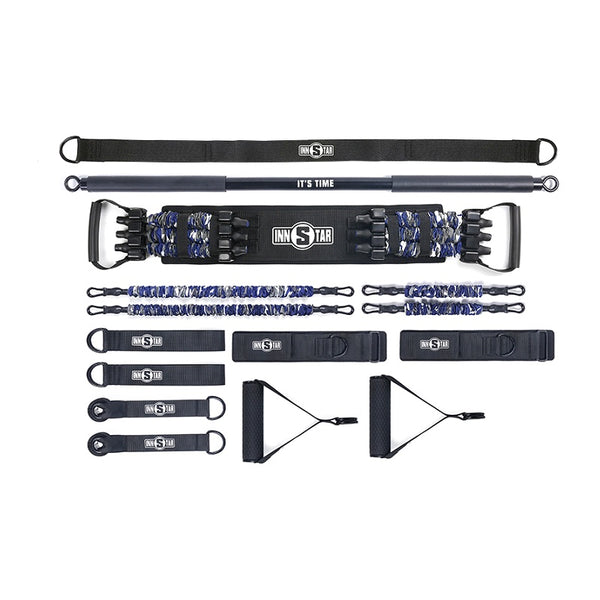 Multifunctional Latex Resistance Bands with Workout Bar