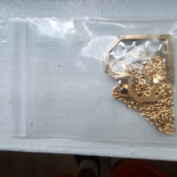 Honey Comb Honey Bee Necklace