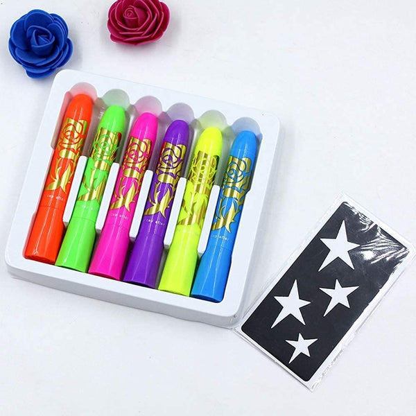 Luminous Face Paint Crayon Set